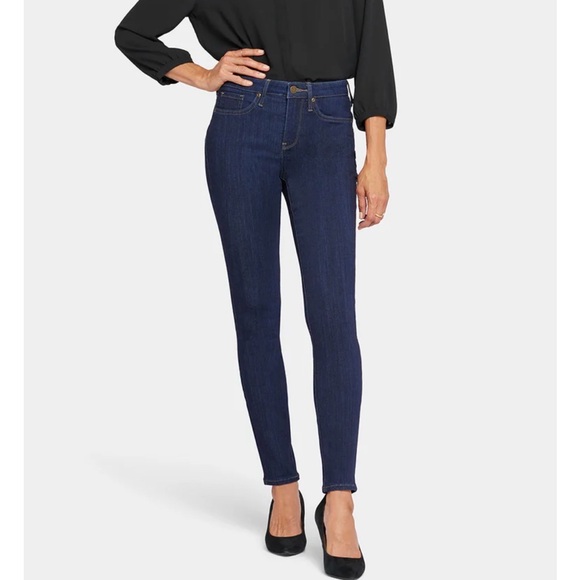 NYDJ Ami Skinny Jeans Dark Wash Lift Tuck Technology Size 14 - Picture 2 of 8